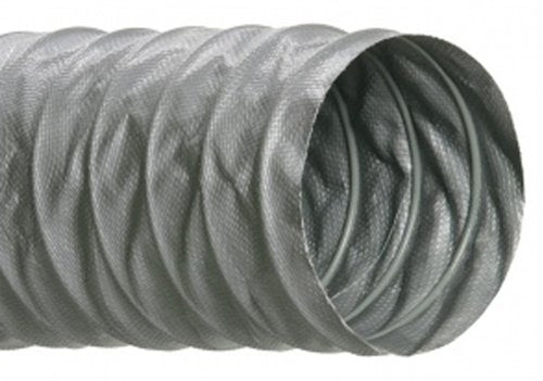 Hi-Tech Duravent Flexflyte VF Series - Manguera para conductos de PVC y fibra de vidrio, color gris, gris, 7 inches ID x 7-11/32 inches OD x 25 feet Length