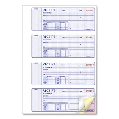 Rediform - Libros de recibos (RED8L808), color azul 28 x 19,4 cm