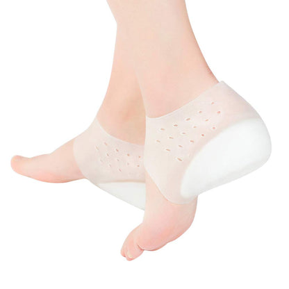 Milisten Plantillas de Aumento de Altura Almohadillas de Silicona para El Talón Almohadillas de Gel de Elevación para El Talón Almohadillas para El Talón para Mujeres Hombres (3 Cm)
