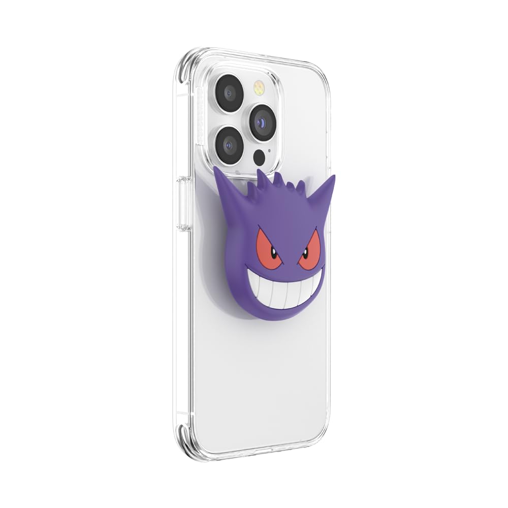 PopSockets - Empuñadura para teléfono con Soporte expandible, Agarre calcomanía, PopOut, Pokemon - Cara de Gengar
