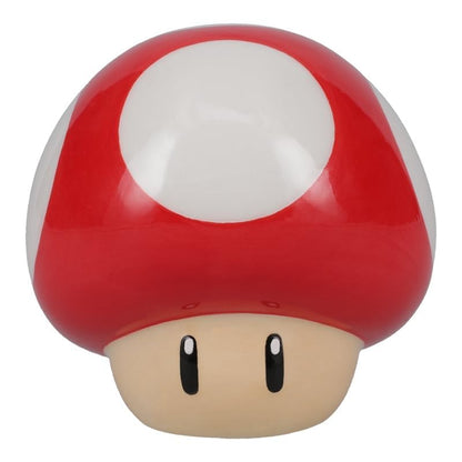 Super Mario Brothers - Juego de salero y pimentero de hongos con licencia oficial de Nintendo rojo y verde para decoración de cocina y hogar, regalo de inauguración de la casa para fanáticos de
