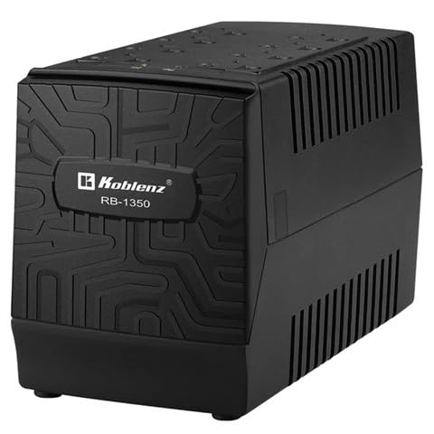 Koblenz Regulador Electrónico de Voltaje de 1350 VA / 700 W con 8 Contactos Regulados, con Luz LED, Supresor de Picos, Ideal para Televisiones y Computadoras, para Hogar y Oficina RB-1350
