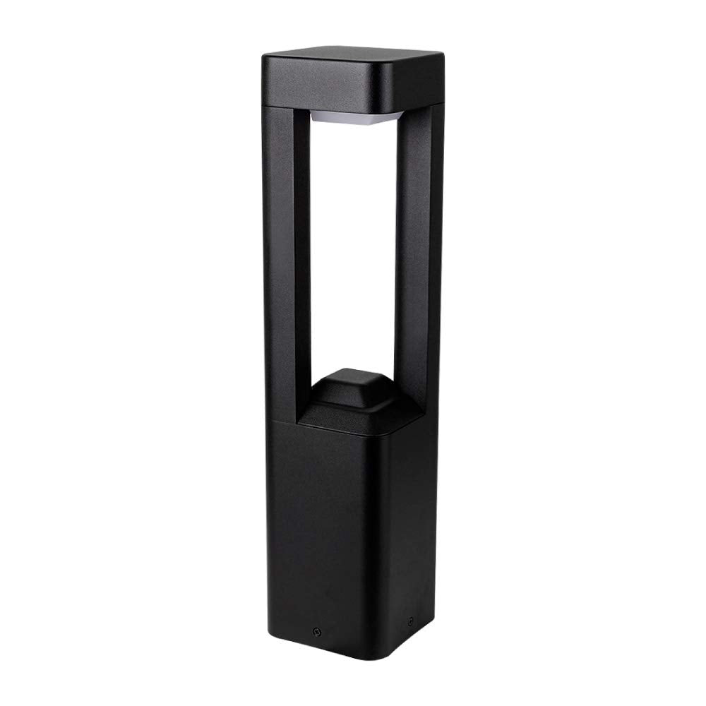 Tecnolite Lámpara Exterior Sobreponer Piso, LED Integrado, Negro 10HLED1205MV30N
