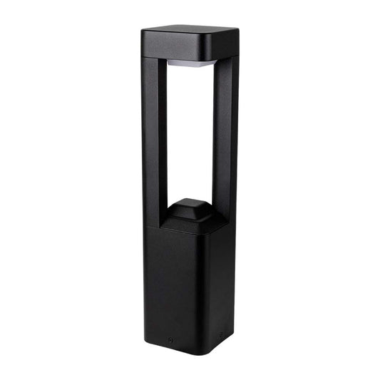 Tecnolite Lámpara Exterior Sobreponer Piso, LED Integrado, Negro 10HLED1205MV30N