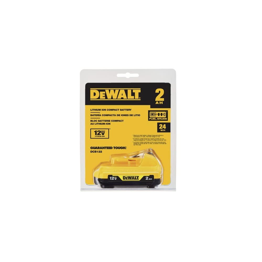 Dewalt DCB122 Batería de Iones de Litio de 12 V MAX 2 AH | Iones de litio, 2Ah, compatible 12V MAX, 3 años garantía