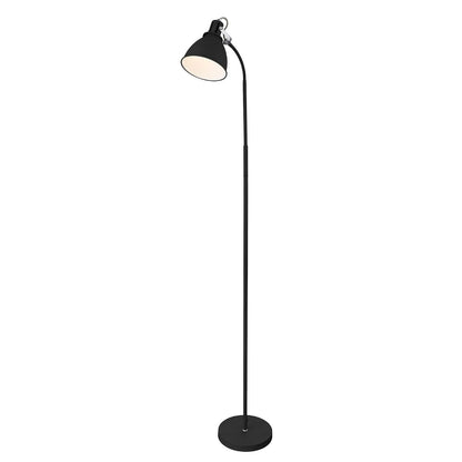 ILLUX Lámpara pie para sala estar, Moderna, color negro, Luz Cálida, Ajustable, ideal para dormitorio, oficina, PL-6606.N30