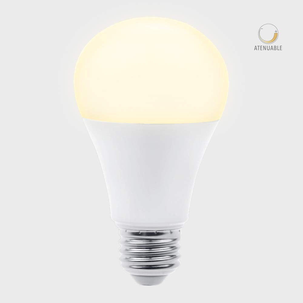Tecnolite - Foco A19 LED 13 W, Luz Suave Cálida, Base E27, Atenuable