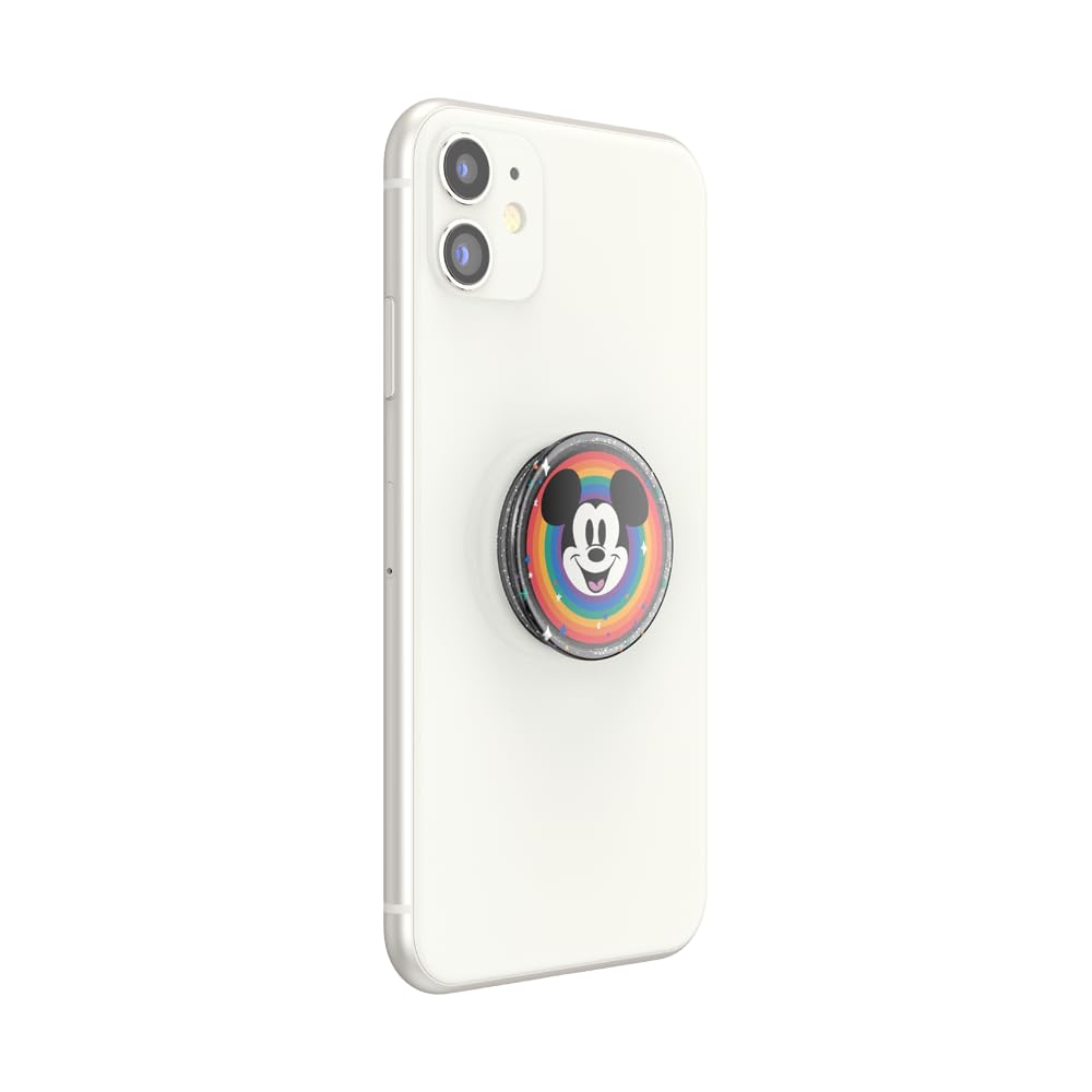 PopSockets - Empuñadura para teléfono con Soporte expandible, Agarre calcomanía, Disney - Rainbow Mickey Pride