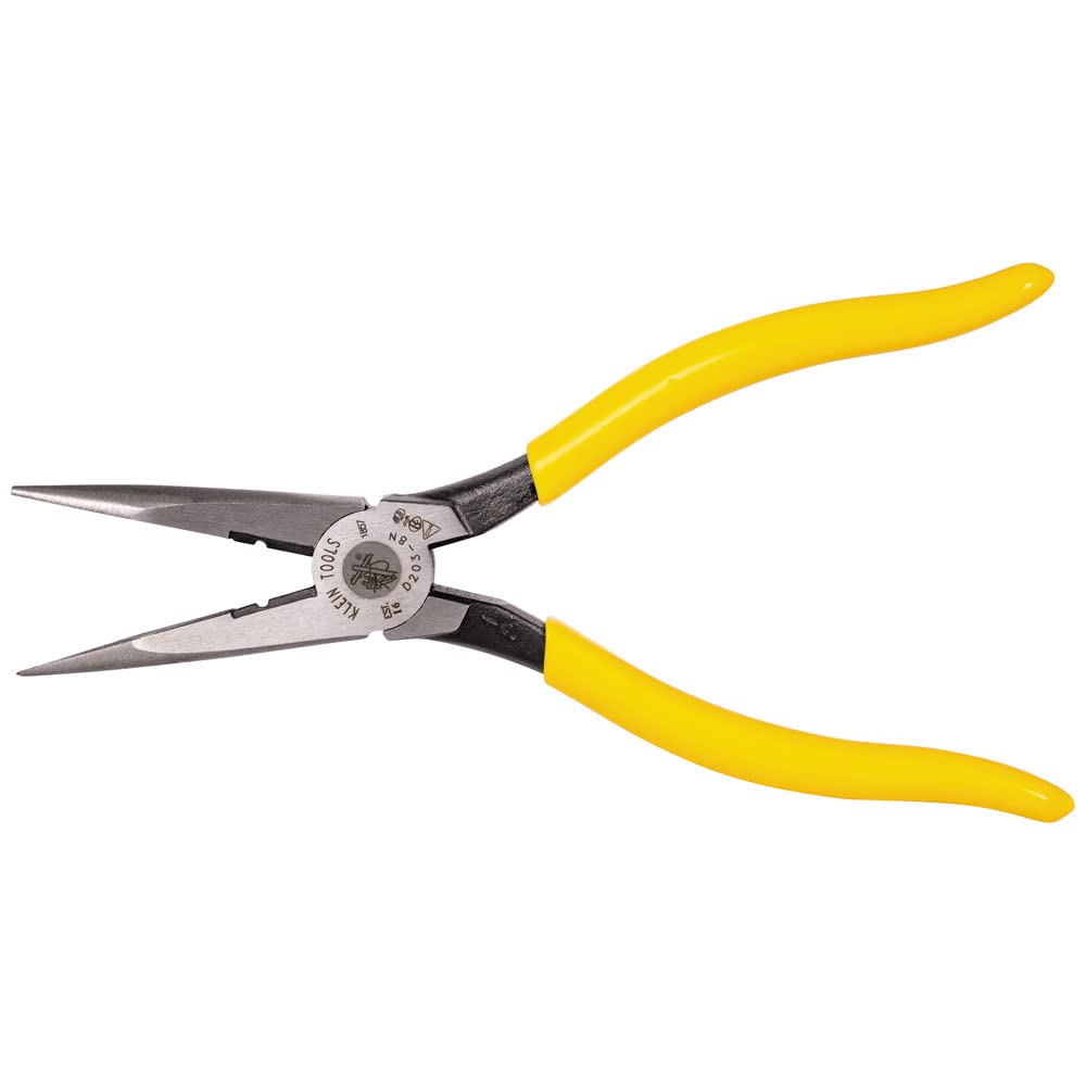 Klein Tools D203-8N Pinza de Punta, Pela Alambre 12 AWG.