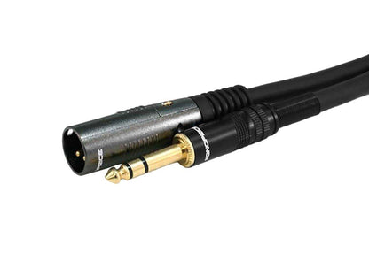 Monoprice cable XLR a TRS de 1/4 pulgada - 6' (1.82 m) - Cable
