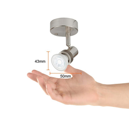 Tecnolite Lámpara Spot de Sobreponer Dirigible Potencia Máx. 50 W, 1 Base GU10, No incluye foco