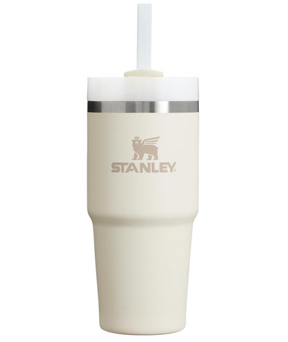 Stanley Quencher H2.0 Vaso Térmico con Popote, Acero Inoxidable, 14 a 64 oz - Crema 2.0 - 14 onzas