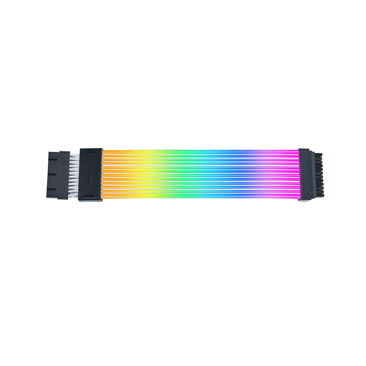 Lian Li Strimer inalámbrico de 24 pines - driver incluido - Cable de extensión de alimentación RGB direccionable - Strimer L-Connect 3.0 Control inalámbrico - Tira LED para cables de PC de placa base