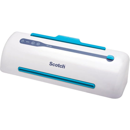 Scotch PRO Laminadora Térmica, Sistema de 2 Rodillos (TL906) | Blanco/azul, tarjetas de recetas laminadas, fotos, documentos, para el hogar, oficina o suministros escolares