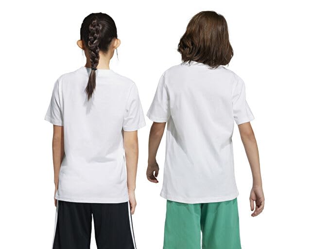Adidas Camiseta Unisex de algodón Essentials Big Logo para niños (Manga Corta) (Paquete de 1)