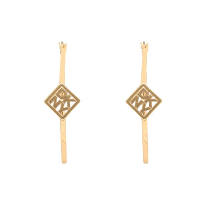 DKNY Aretes Dorado Irregular | Para mujer, par, asimétrico, metal, cierre tipo poste