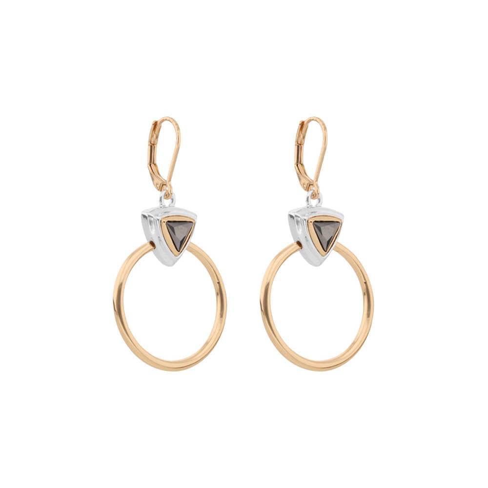 Nine West Aretes Color Bitono Tritone Emblems En Forma Varias De Terminado Brillante para Mujer