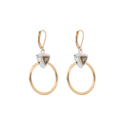 Nine West Aretes Color Bitono Tritone Emblems En Forma Varias De Terminado Brillante para Mujer
