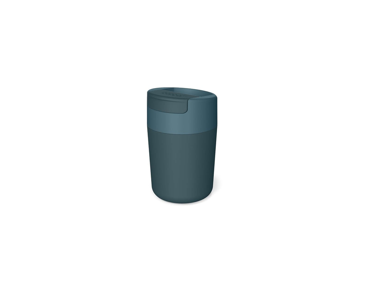 Joseph Joseph Sipp™ - Taza de viaje con tapa (340 ml, 1 unidad color azul