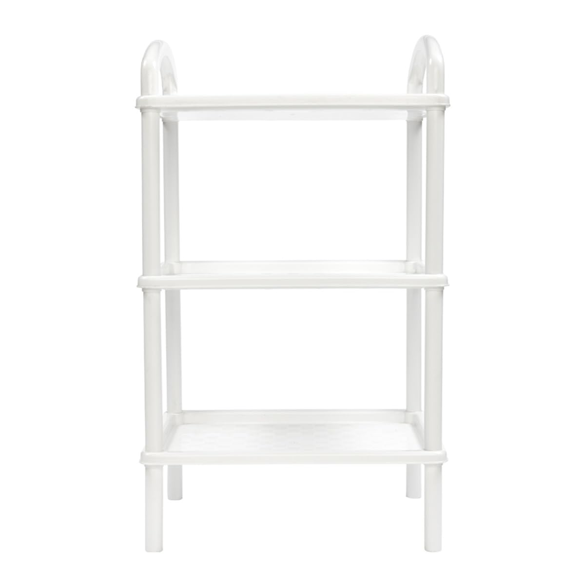 Italhome Estante De Plástico con 3 Repisas Lisas, Organizador Multiusos para Interior Ideal para Almacenamiento Scalp