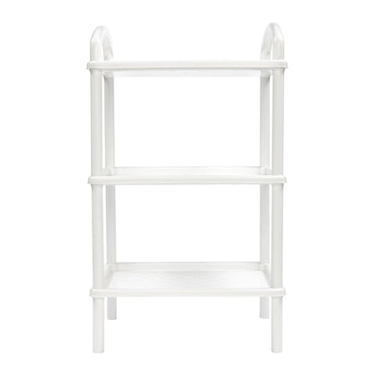 Italhome Estante De Plástico con 3 Repisas Lisas, Organizador Multiusos para Interior Ideal para Almacenamiento Scalp
