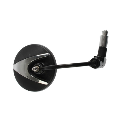 Italika F10010331 Espejo Derecha con Isotipo y Leyenda, Negro