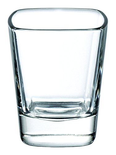 Borgonovo Palladio - Juego De 6 Tequileros De Vidrio 60ml. Caballitos Para Tequila Shot Chupito Whisky, Licor, Mezcal, Bar, Fiesta Bartender.