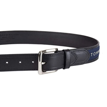 Tommy Hilfiger Cinturón con incrustaciones de cinta (tamaño estándar, grande y alto)