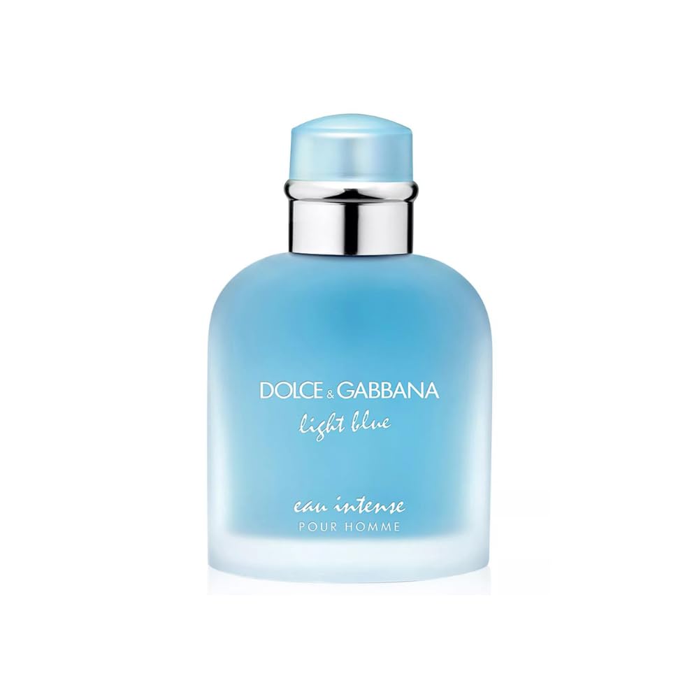 Dolce & Gabbana - Eau de Parfum en aerosol Light Blue Intense para hombre, 3.3 onzas