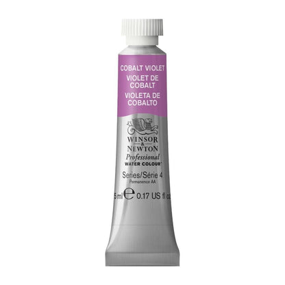 Winsor & Newton Acuarela Professional en Tubo 5 ml, Varios Colores - Tubo de 1.7 onzas - 5 ml - Morado (Cobalt Violet - 192)