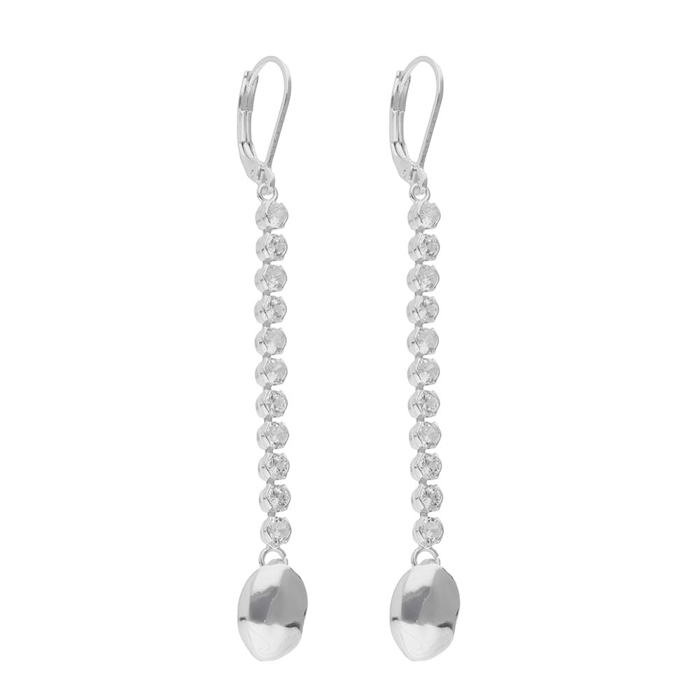 Nine West Aretes Plateado para Mujer