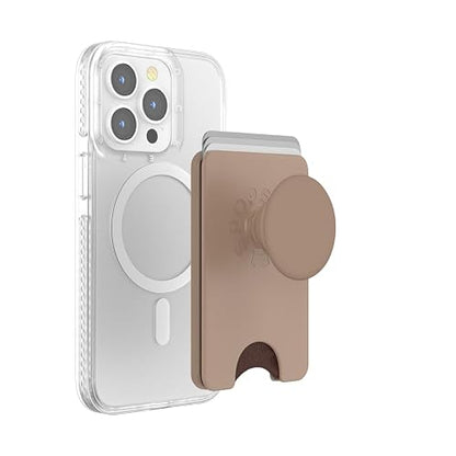 PopSockets - portafolios para teléfono con Agarre expandible y Anillo Adaptador para MagSafe, Soporte para Tarjetas de teléfono, Compatible con Carga inalámbrica, portafolios Compatible con MagSafe