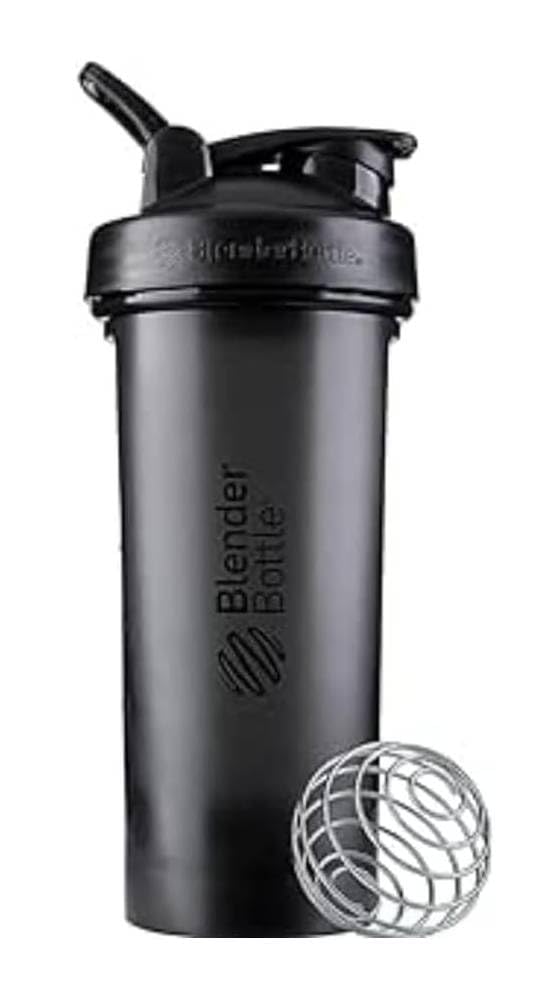 BlenderBottle Classic V2 Botella Mezcladora para Batidos, Varias Capacidades y Colores - 0.8 Litros - Negro