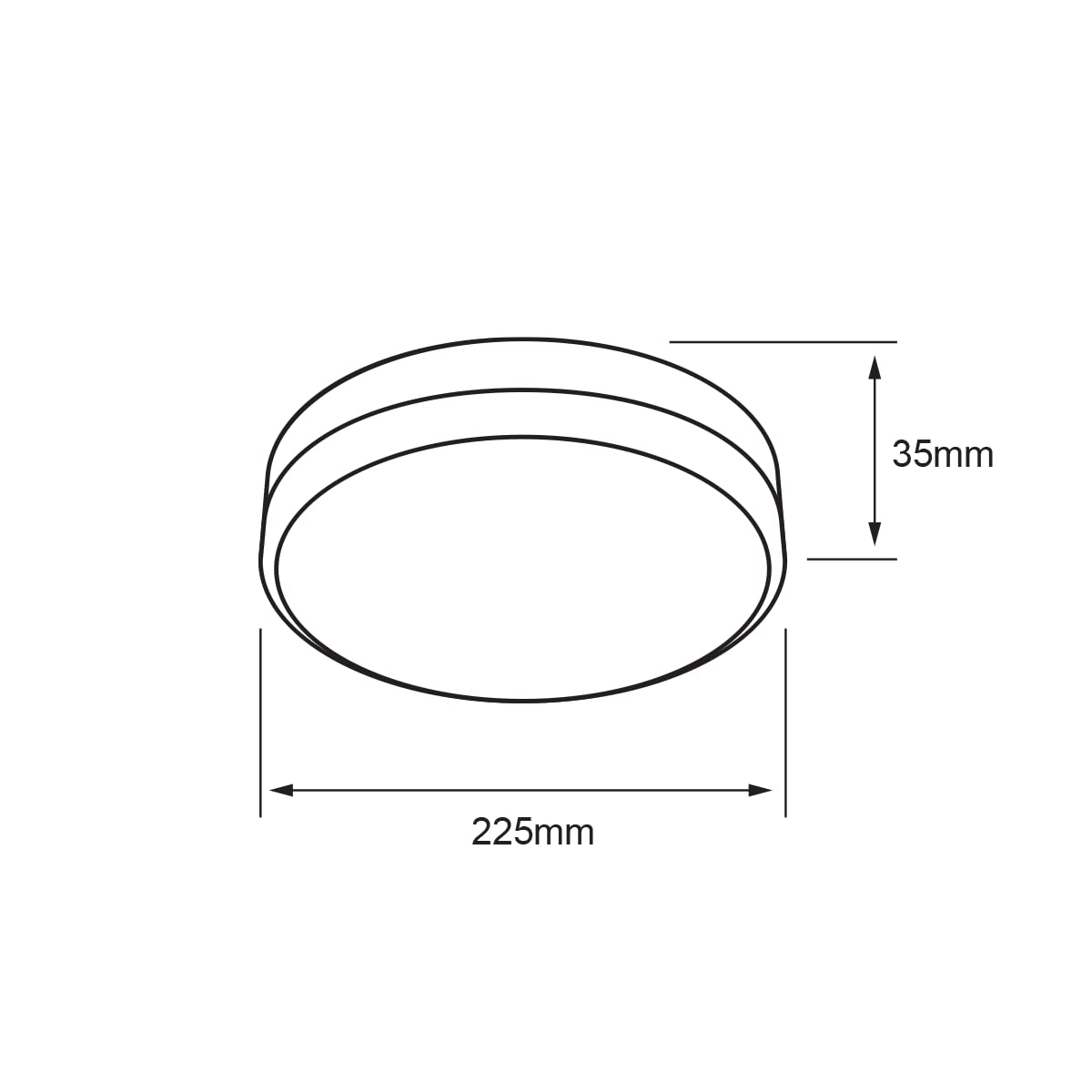 Tecnolite - Lámpara de Techo Plafón LED 18 W, Luz Blanca Ajustable, No atenuable