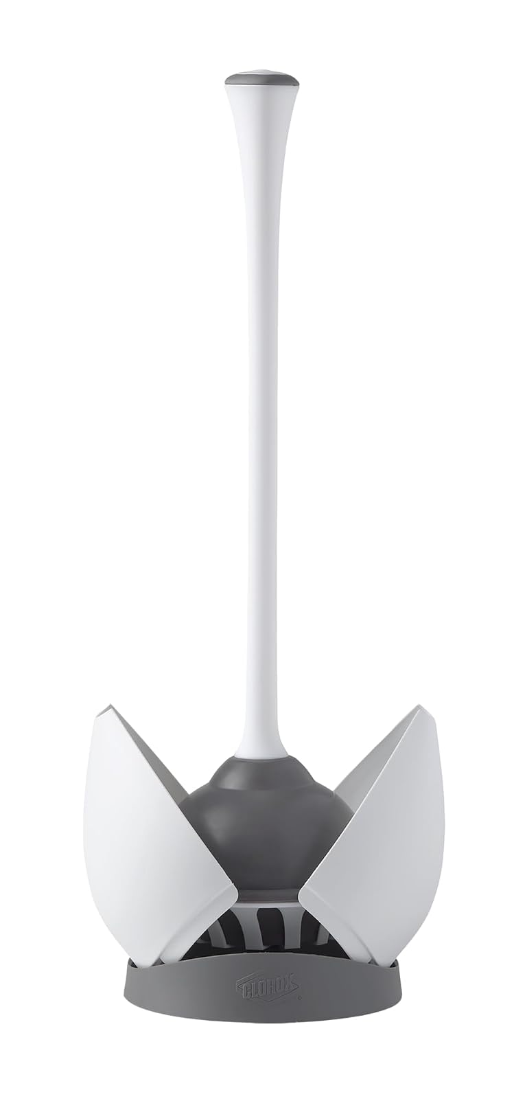 Clorox baño Plunger with Hideaway Holder Caddy Heavy Duty Compact Design con Base de Goma para baño