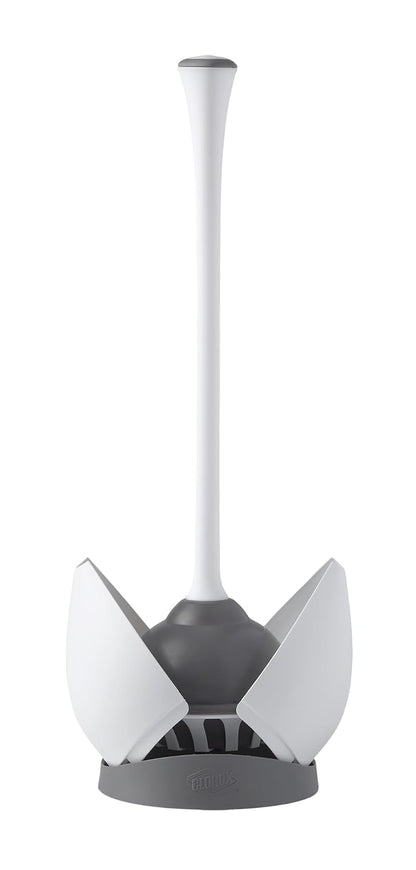 Clorox baño Plunger with Hideaway Holder Caddy Heavy Duty Compact Design con Base de Goma para baño