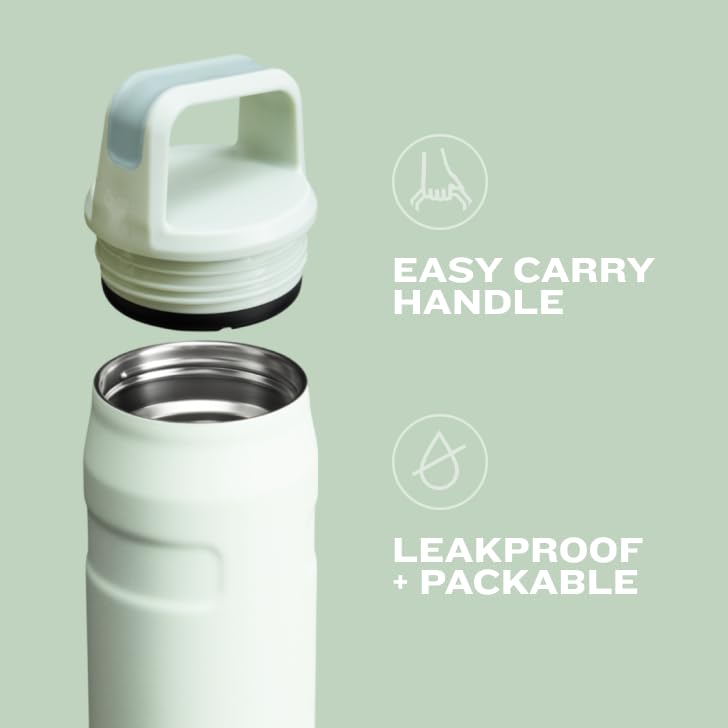 Stanley IceFlow Botella Aislada 50 oz Lavanda | Acero inoxidable reciclado 18/8, aislamiento 15 h frío, garantía de por vida, sin BPA