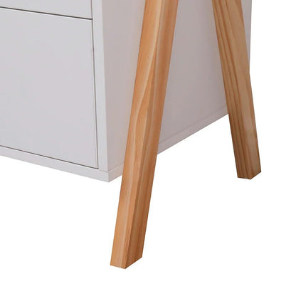 ALTEREGO - Buró infantil nórdico Klem, Color Blanco y Madera