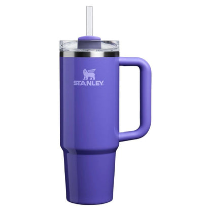 Stanley Quencher FlowState 887 ml Termo con Popote, Acero Inoxidable - Dahlia Shimmer
