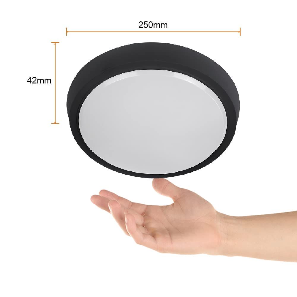 Tecnolite Lámpara Plafón LED de Sobreponer 15 W, Luz Suave Cálida, Interiores, No atenuable, LED integrado