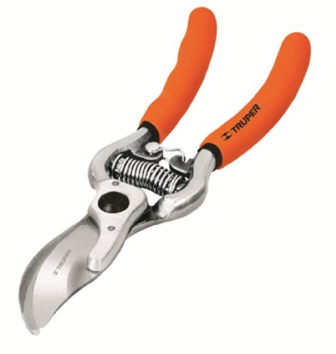 Truper 31564 Tijera Forjada, Hoja Curva de Paso, 3/4"