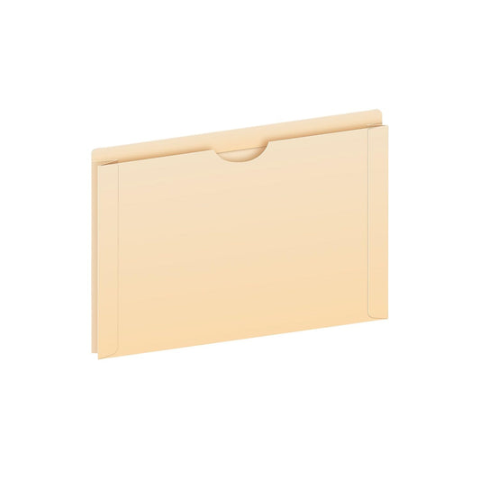 Pendaflex Chaquetas de archivo, tamaño legal, manila, expansión de 2 pulgadas, pestañas reforzadas de corte recto con corte de pulgar, 50 por caja (23200EE), beige