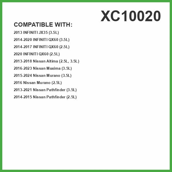 Filtro de aire ECOGARD XC10020 Premium para cabina Infiniti QX60 2014-2020, JX35 2013 | Nissan Altima 2013-2017, Pathfinder 2013-2019, Maxima 2015-2020, Murano 2016-2020