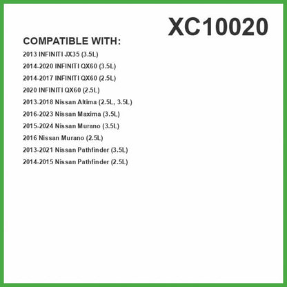 Filtro de aire ECOGARD XC10020 Premium para cabina Infiniti QX60 2014-2020, JX35 2013 | Nissan Altima 2013-2017, Pathfinder 2013-2019, Maxima 2015-2020, Murano 2016-2020