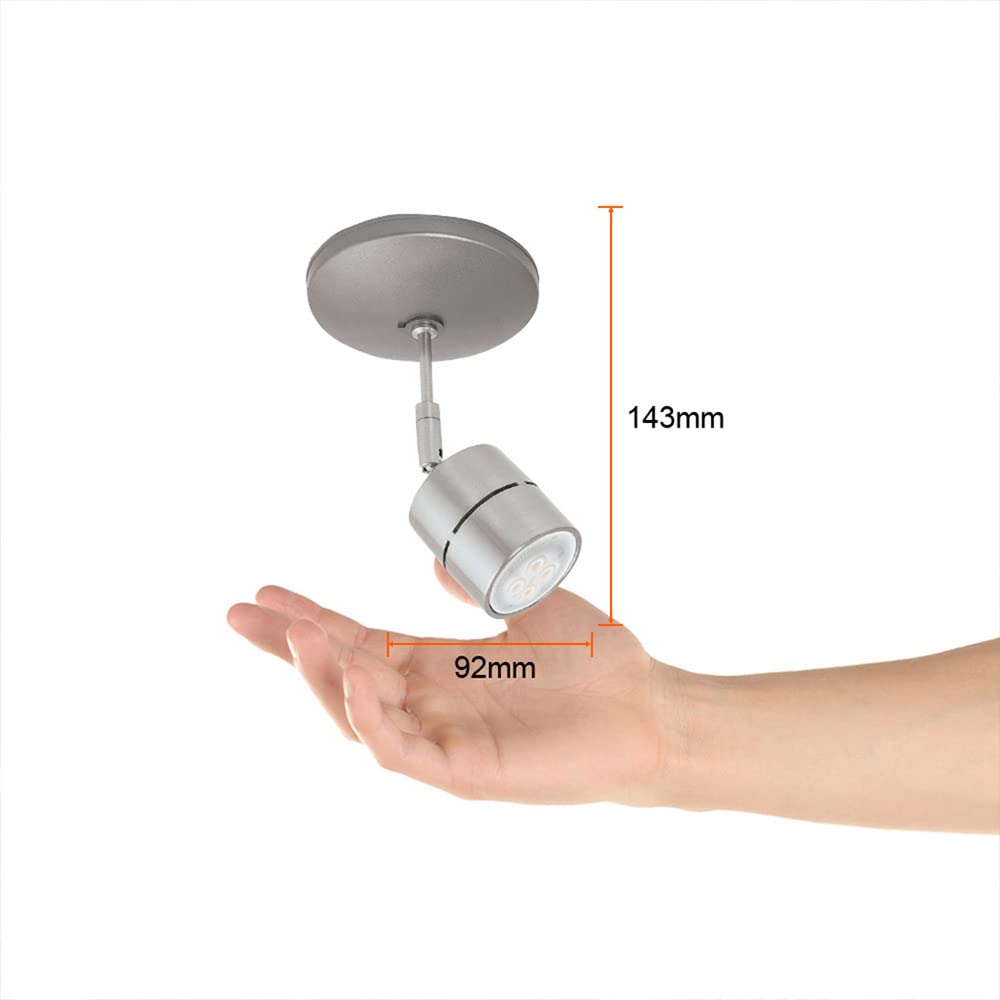 Tecnolite Lámpara Spot de Sobreponer Dirigible Potencia Máx. 50 W, Base GU10, Foco GU10 no incluido