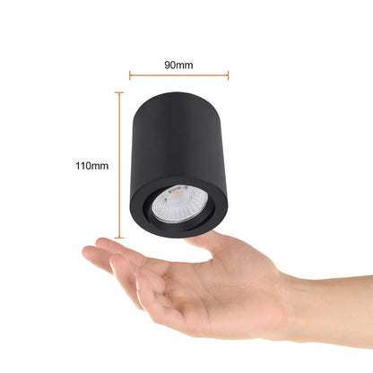 Tecnolite Lámpara Spot LED de Sobreponer Dirigible 10 W, Luz Suave Cálida, No atenuable, LED integrado
