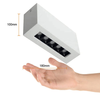 Tecnolite Lámpara Spot LED de Sobreponer 8 W, 5 Salidas de Luz, No atenuable, LED integrado