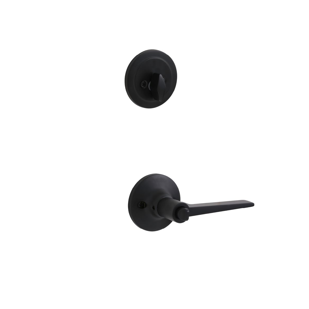 Phillips Combo Cerrojo/Manija Fresno Para Entrada LLave-Mariposa Negro