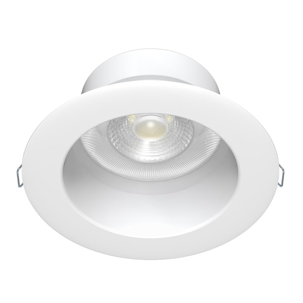 Tecnolite - Lámpara Empotrable de Techo Downlight LED 10 W, Luz Cálida Brillante, No atenuable, Multivoltaje