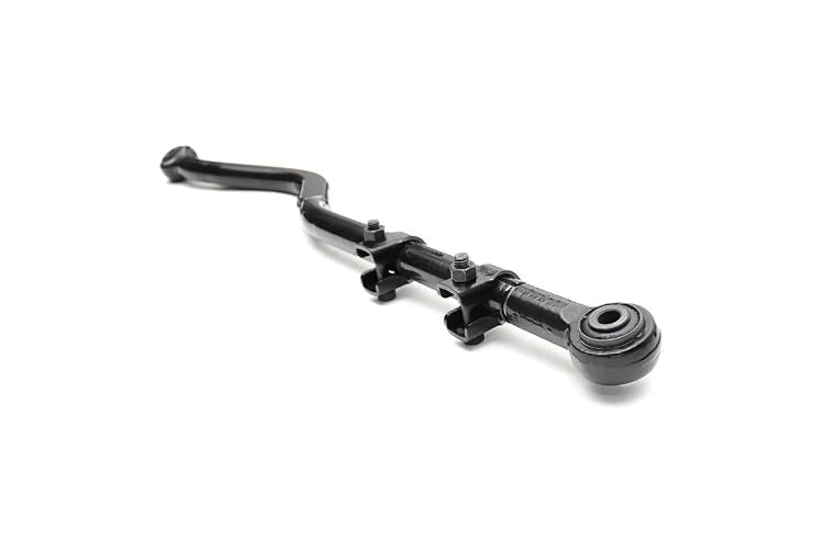 Rough Country Barra de Pista Frontal Ajustable 1179 para Jeep Wrangler 2007-2018 con Elevación de 2.5-6 in